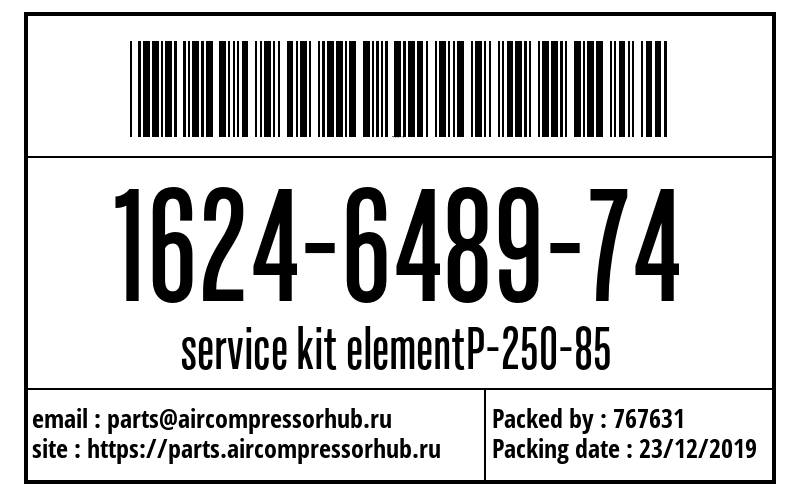 service kit elementP-250-85 service kit elementP-250-85 1624648974