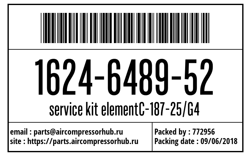 service kit elementC-187-25/G4 service kit elementC-187-25/G4 1624648952