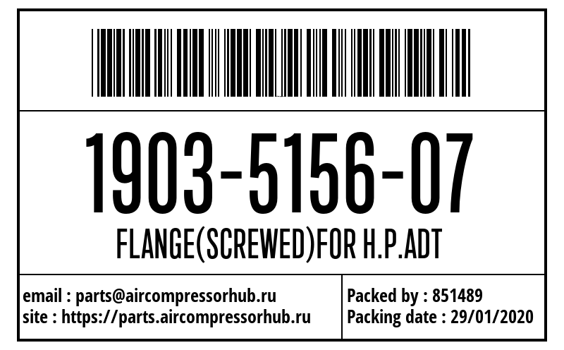 FLANGE(SCREWED)FOR H.P.ADT FLANGE(SCREWED)FOR H.P.ADT 1903515607