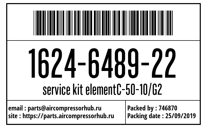 service kit elementC-50-10/G2 service kit elementC-50-10/G2 1624648922