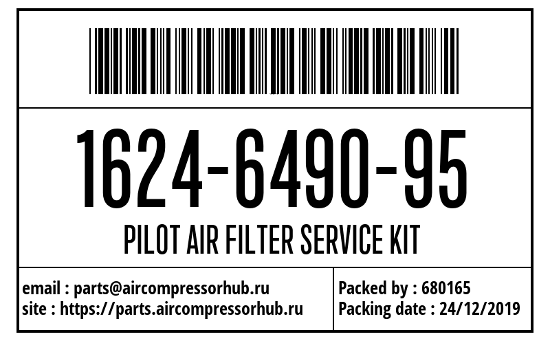PILOT AIR FILTER SERVICE KIT PILOT AIR FILTER SERVICE KIT 1624649095
