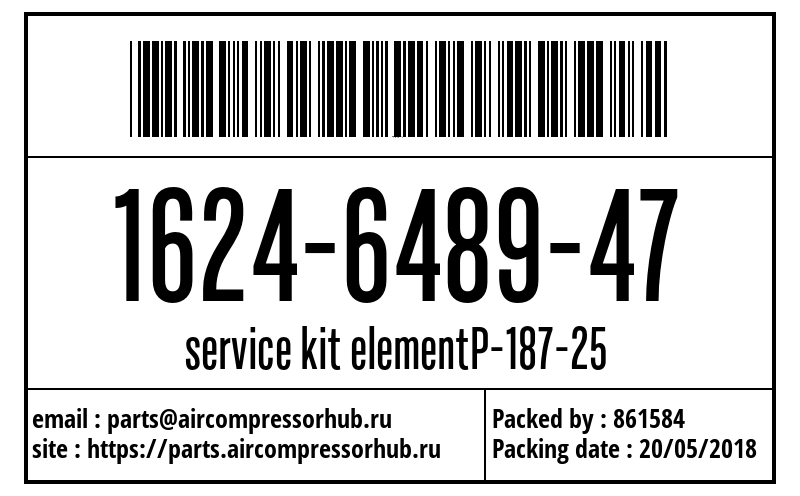 service kit elementP-187-25 service kit elementP-187-25 1624648947