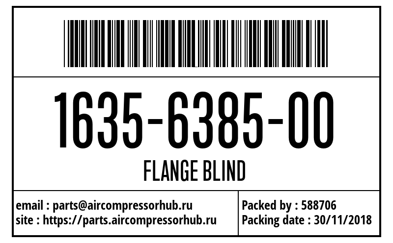 FLANGE BLIND FLANGE BLIND 1635638500