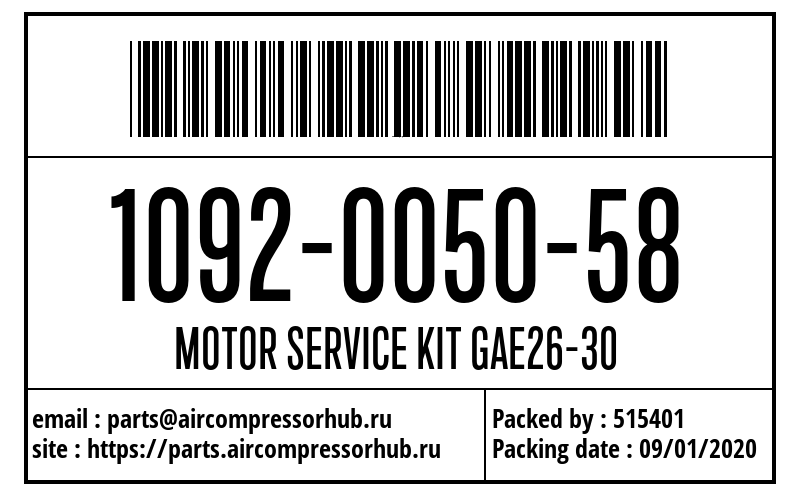 Электродвигатель MOTOR SERVICE KIT GAE26-30 1092005058