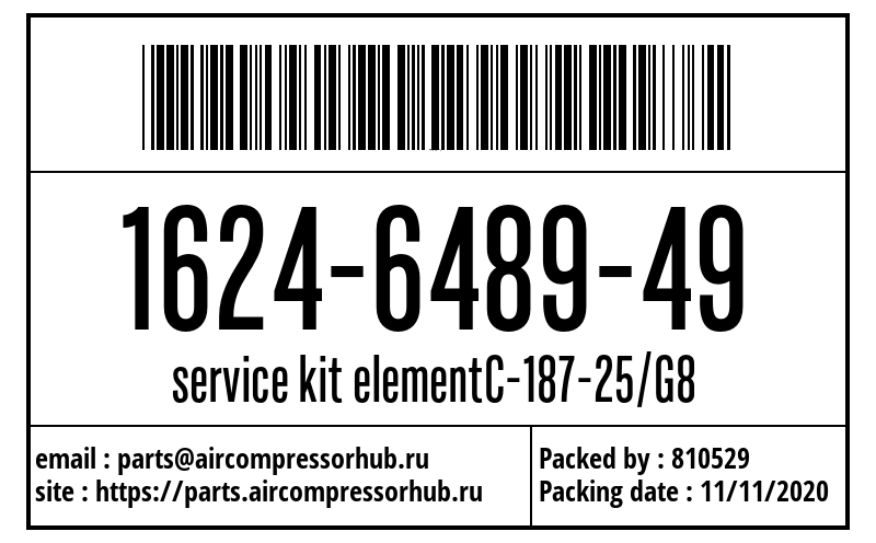 service kit elementC-187-25/G8 service kit elementC-187-25/G8 1624648949