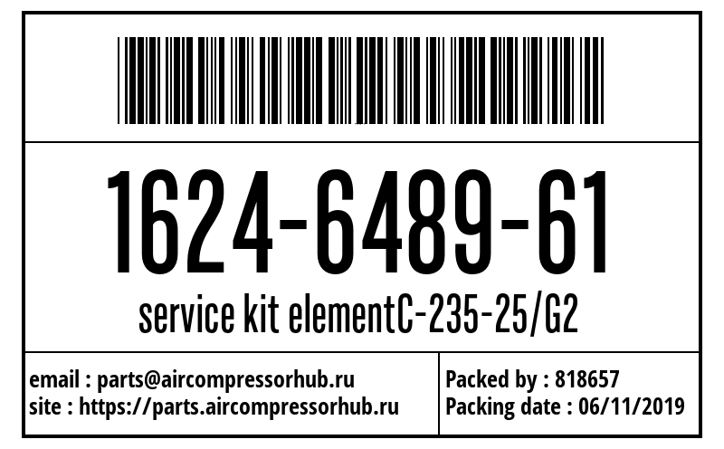 service kit elementC-235-25/G2 service kit elementC-235-25/G2 1624648961