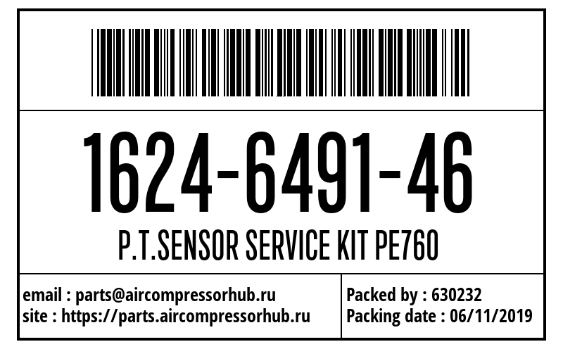 P.T.SENSOR SERVICE KIT PE760 P.T.SENSOR SERVICE KIT PE760 1624649146
