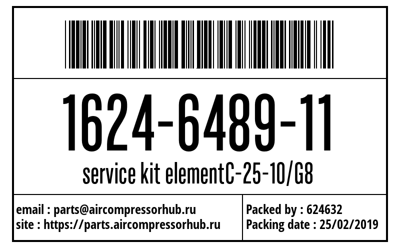 service kit elementC-25-10/G8 service kit elementC-25-10/G8 1624648911