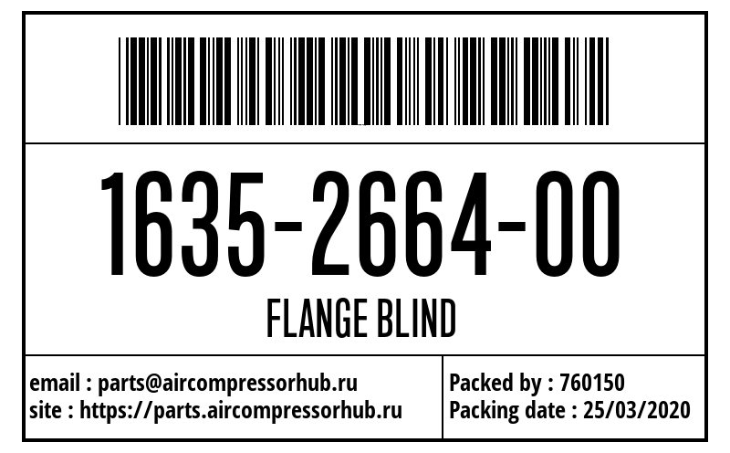 FLANGE BLIND FLANGE BLIND 1635266400