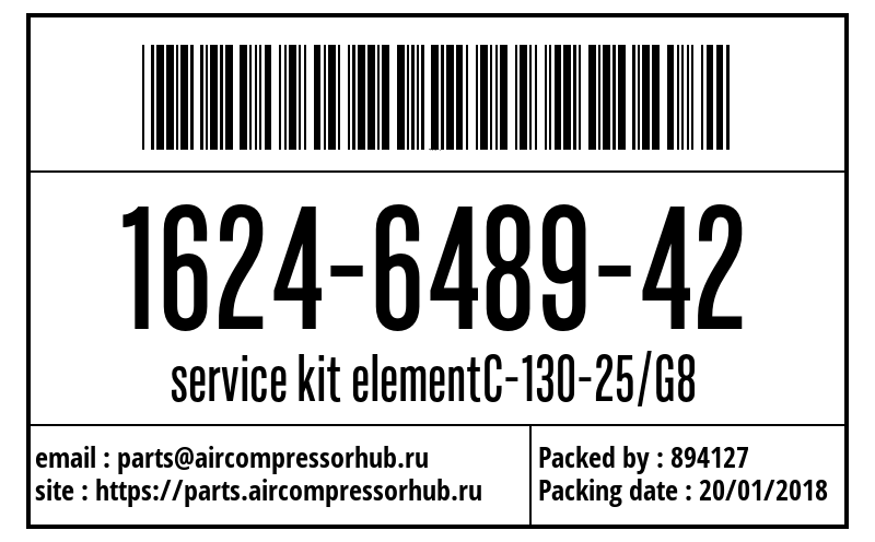 service kit elementC-130-25/G8 service kit elementC-130-25/G8 1624648942