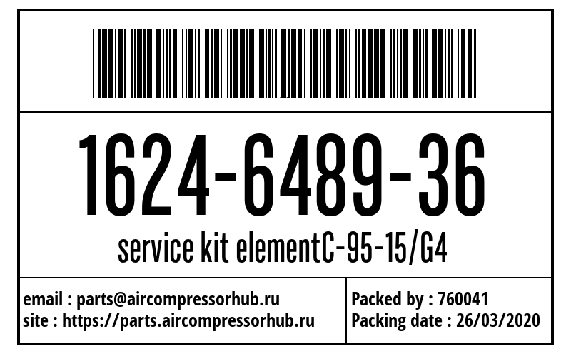 service kit elementC-95-15/G4 service kit elementC-95-15/G4 1624648936