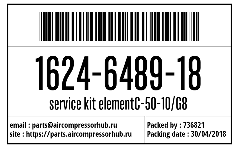 service kit elementC-50-10/G8 service kit elementC-50-10/G8 1624648918
