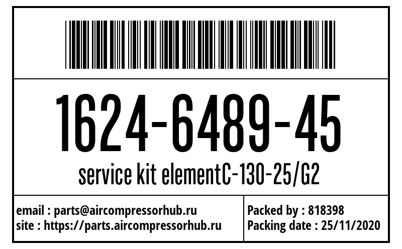 service kit elementC-130-25/G2 service kit elementC-130-25/G2 1624648945
